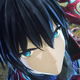 Xenoblade Chronicles 3's Noah looks up into the sky while holding his sword.